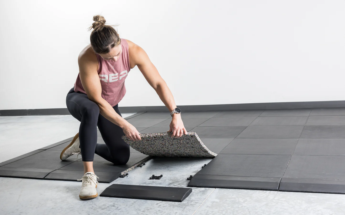 Rubber interlocking Tiles Flooring